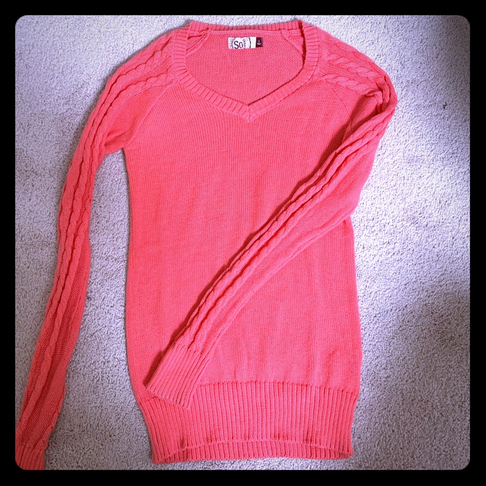 Coral sweater